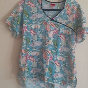 Dickies mandarin collar scrub